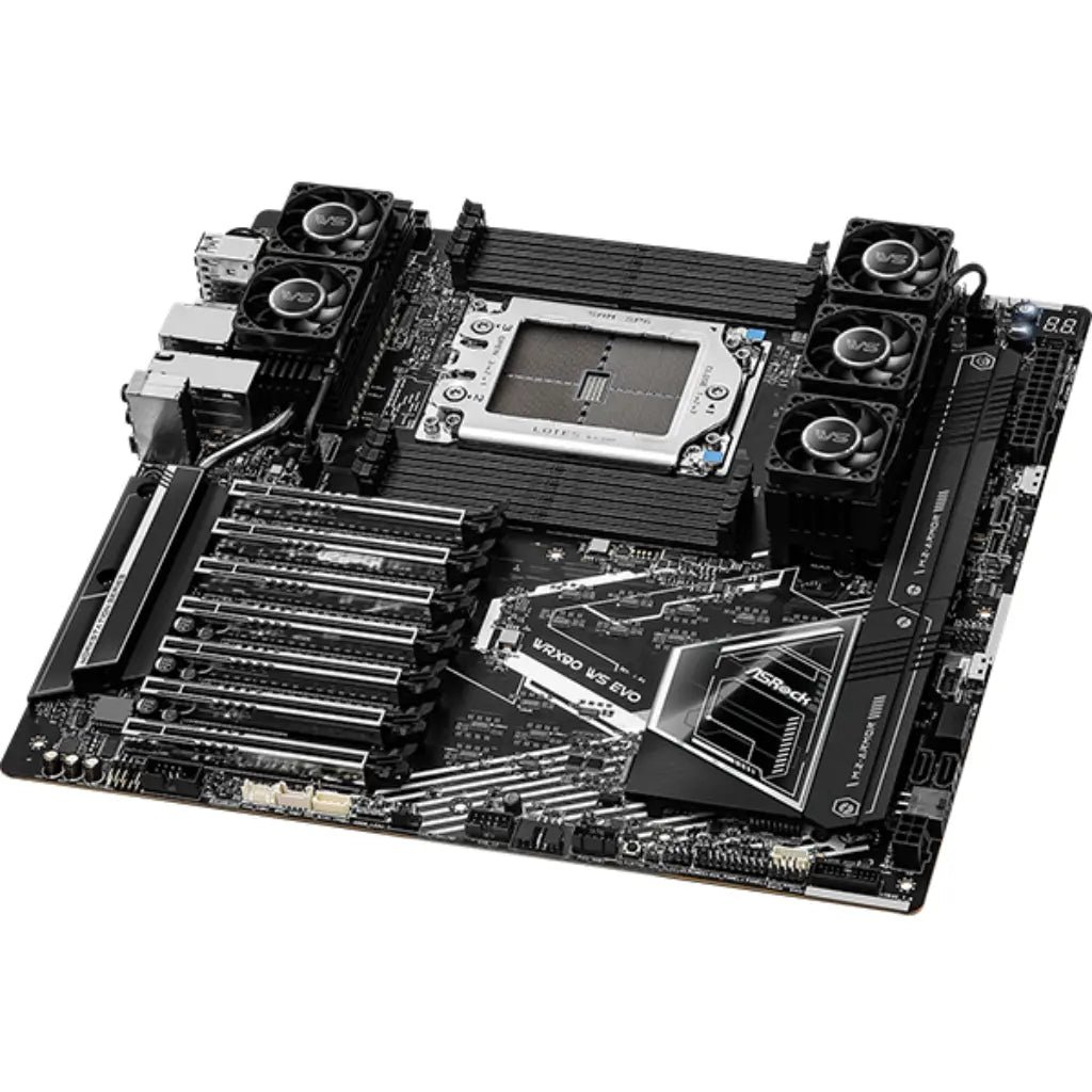 ASRock WRX90 WS EVO AMD Threadripper Pro WRX90 Chipset sTR5 EEB DDR5 ECC Workstation Motherboard