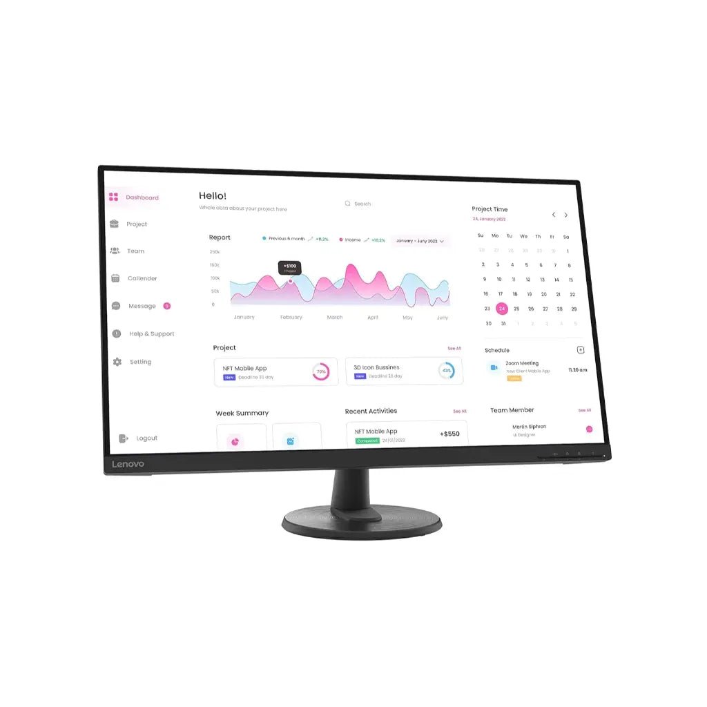 Lenovo D32-40 31.5-inch Full HD 1080p 60Hz VA LED Monitor with Anti-Glare Display