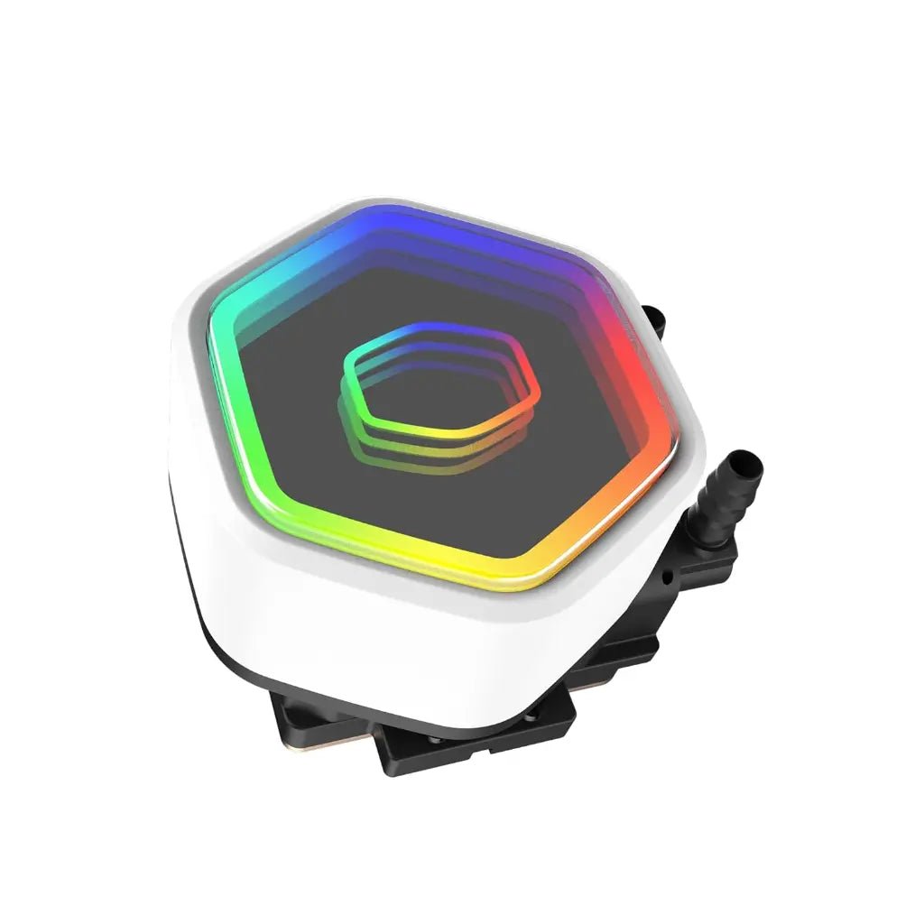 Cooler Master MasterLiquid 240L Core ARGB AIO Liquid CPU Cooler - White Edition