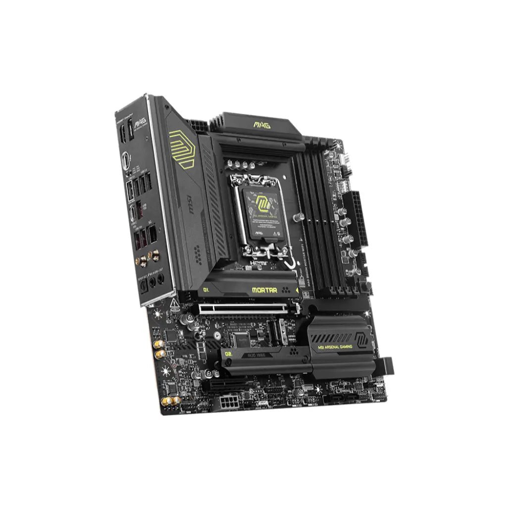 MSI MAG B860M Mortar WiFi 7 Intel B860 LGA1851 Micro-ATX DDR5 Gaming Motherboard