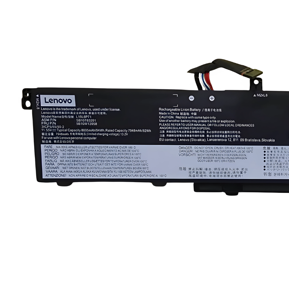 Lenovo L19C6P71 Original 8095mAh 11.55V 94Wh 6-Cell Replacement Laptop Battery