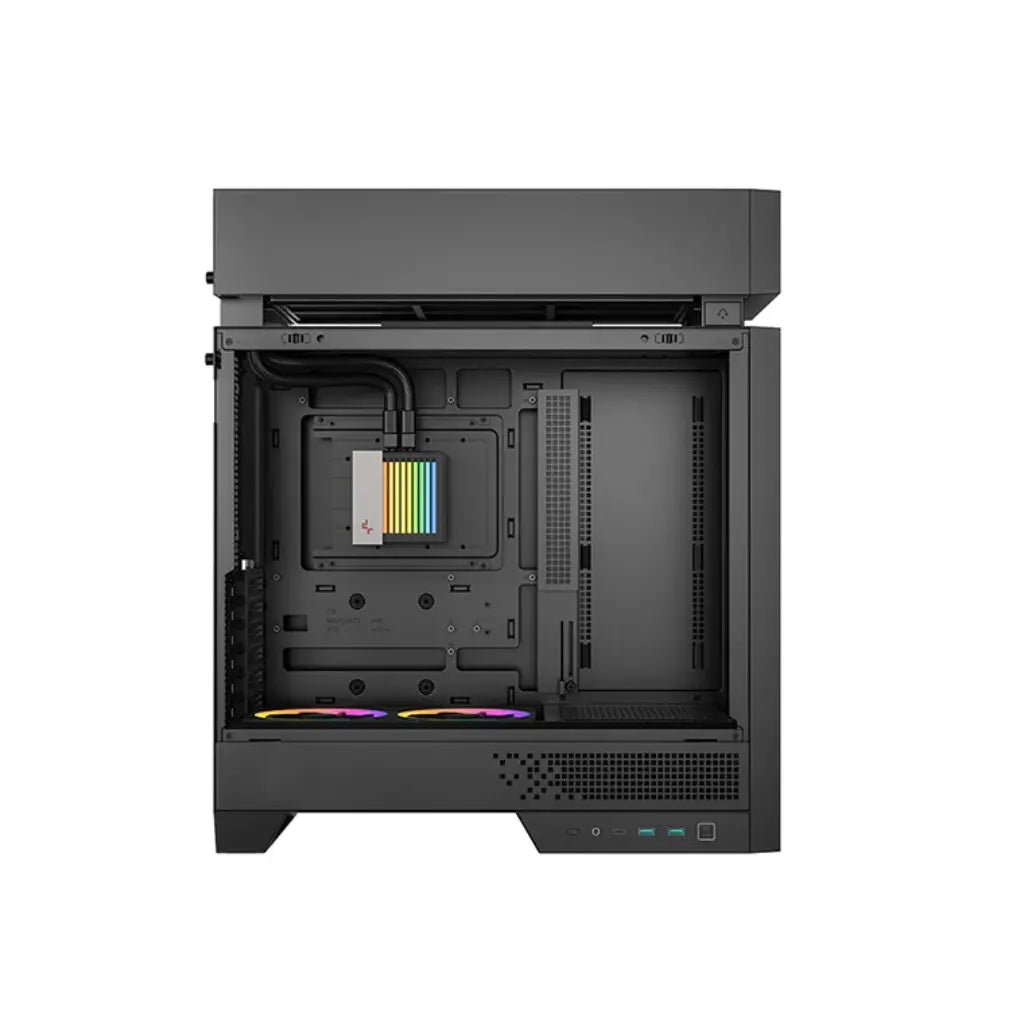 Deepcool CL6600 ATX Mid-Tower Case with Integrated 360mm ARGB Liquid Cooler and Dual Bottom ARGB Fans