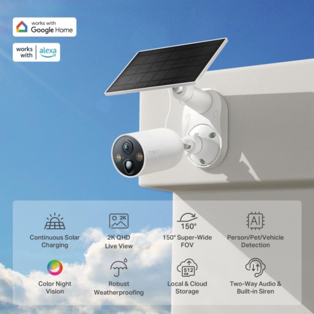 TP-Link Tapo C425 2K QHD Wire-Free Outdoor Security Camera System - IP66 Weatherproof - 2-Pack