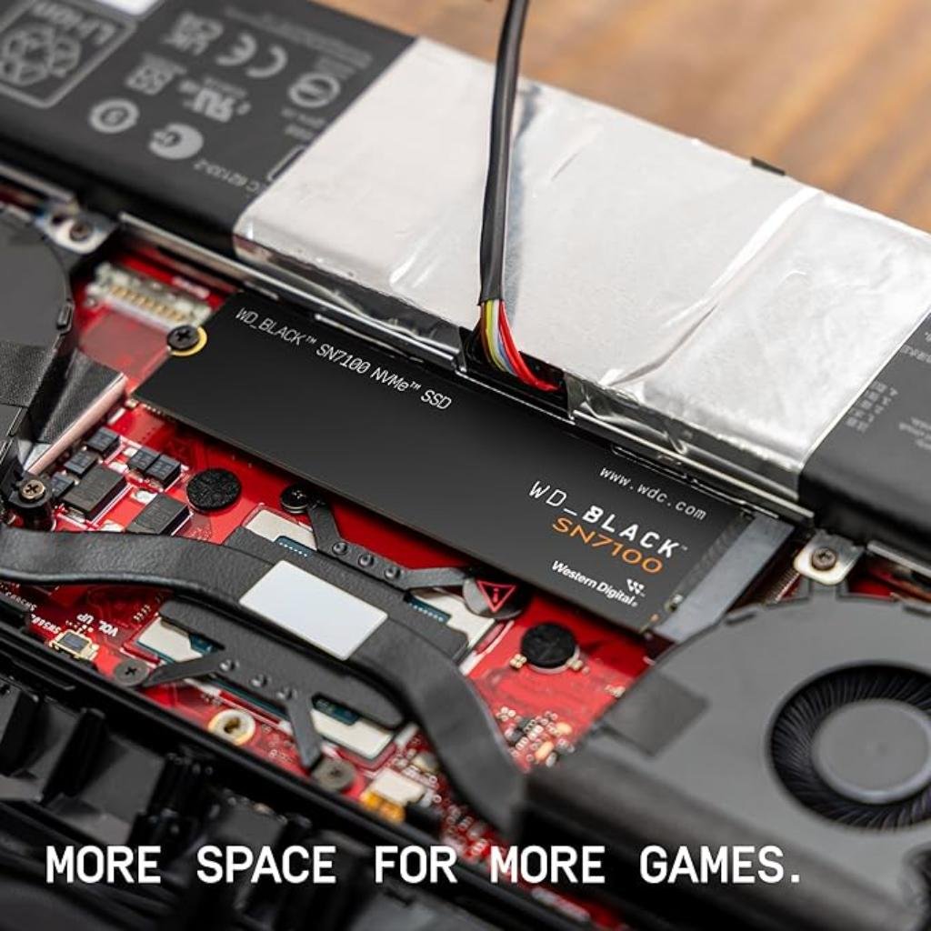 Western Digital WD_BLACK SN7100 2TB M.2 2280 NVMe PCIe Gen4 Internal Solid State Drive