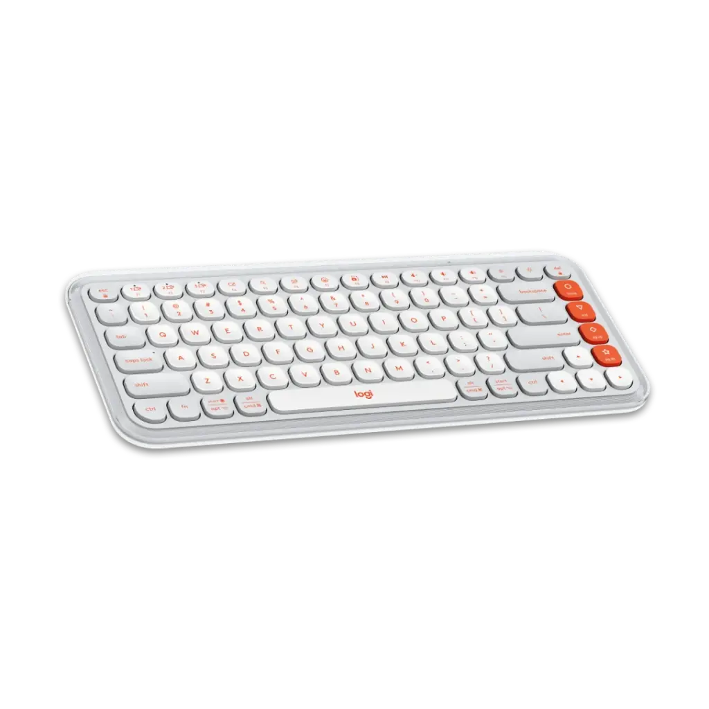 Logitech POP Icon Keys Slim Multi-Device Wireless Bluetooth Keyboard - Off White