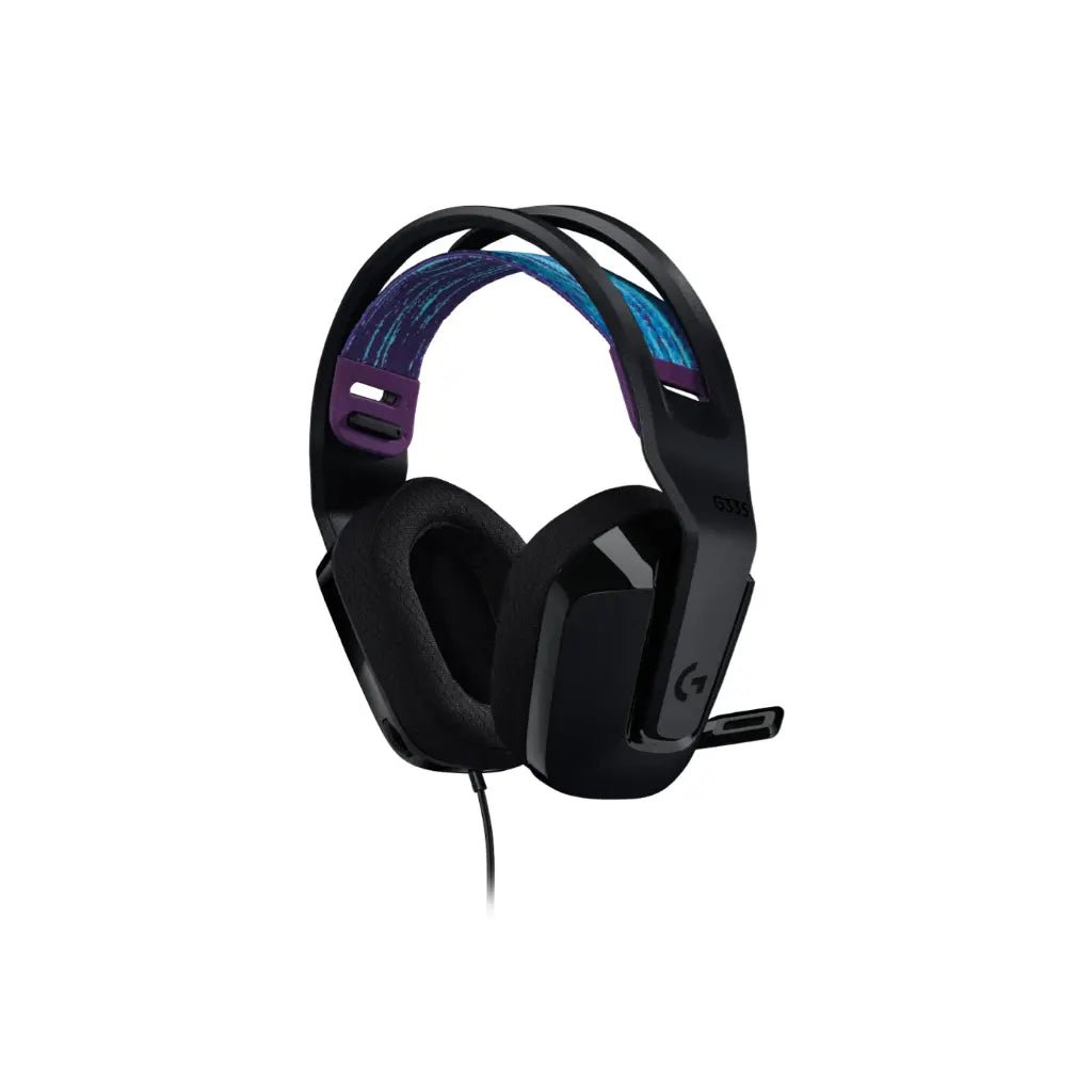 Logitech G335 Wired Lightweight Gaming Headset with Flip-to-Mute Microphone - Black