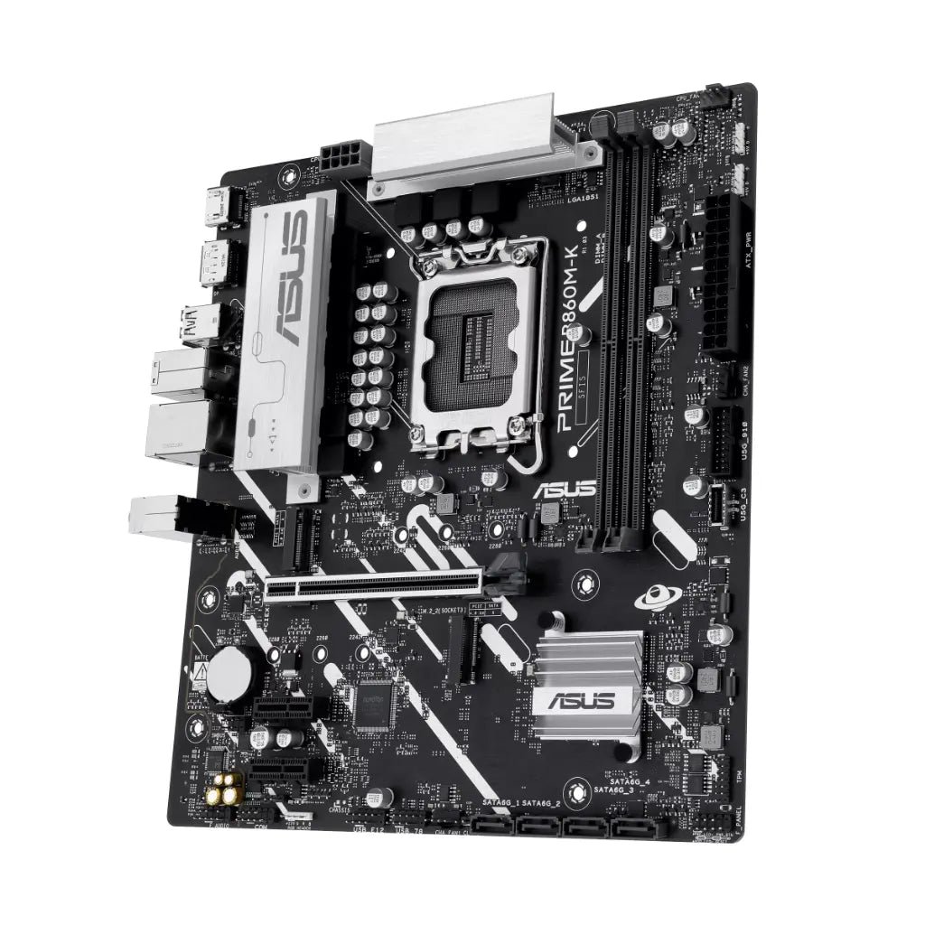 ASUS PRIME B860M-K Intel B860 Chipset LGA1851 Socket DDR5 Micro-ATX Motherboard