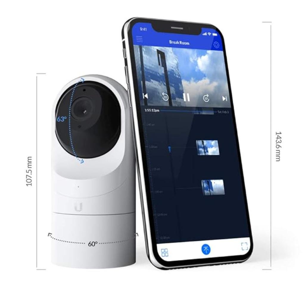 Ubiquiti UniFi Protect UVC-G3-FLEX 1080p Full HD Indoor/Outdoor PoE Security Camera with Infrared and Microphone