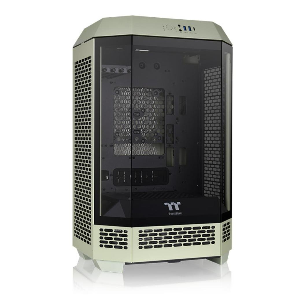 Thermaltake The Tower 300 Micro-ATX Chassis - Unique Vertical Octagonal Tempered Glass Design