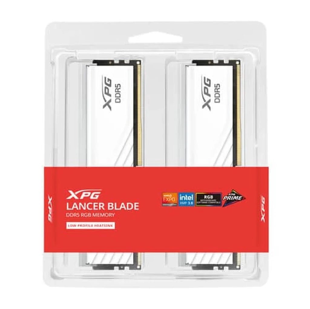 XPG LANCER RGB 32GB (2x16GB) DDR5 6000MHz CL34 Desktop Gaming Memory - White