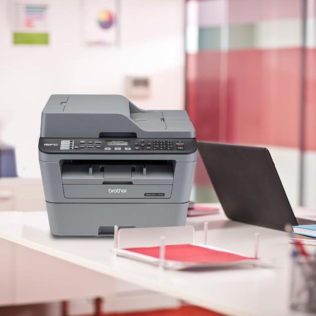 Brother MFC-L2701D Compact Monochrome Laser Multifunction Printer with Automatic Duplex Printing and USB Connectivity