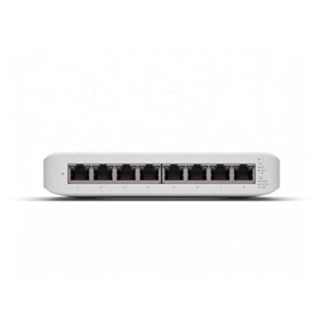 Ubiquiti UniFi Switch Lite 8-Port Layer 2 PoE Managed Switch with Silent Fanless Cooling