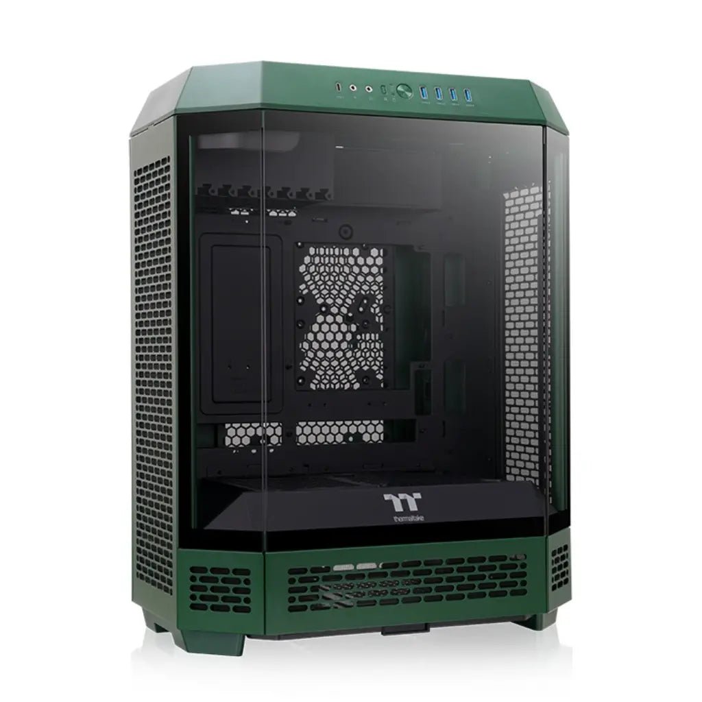 Thermaltake The Tower 600 ATX Mid Tower Tempered Glass PC Case - Racing Green Edition