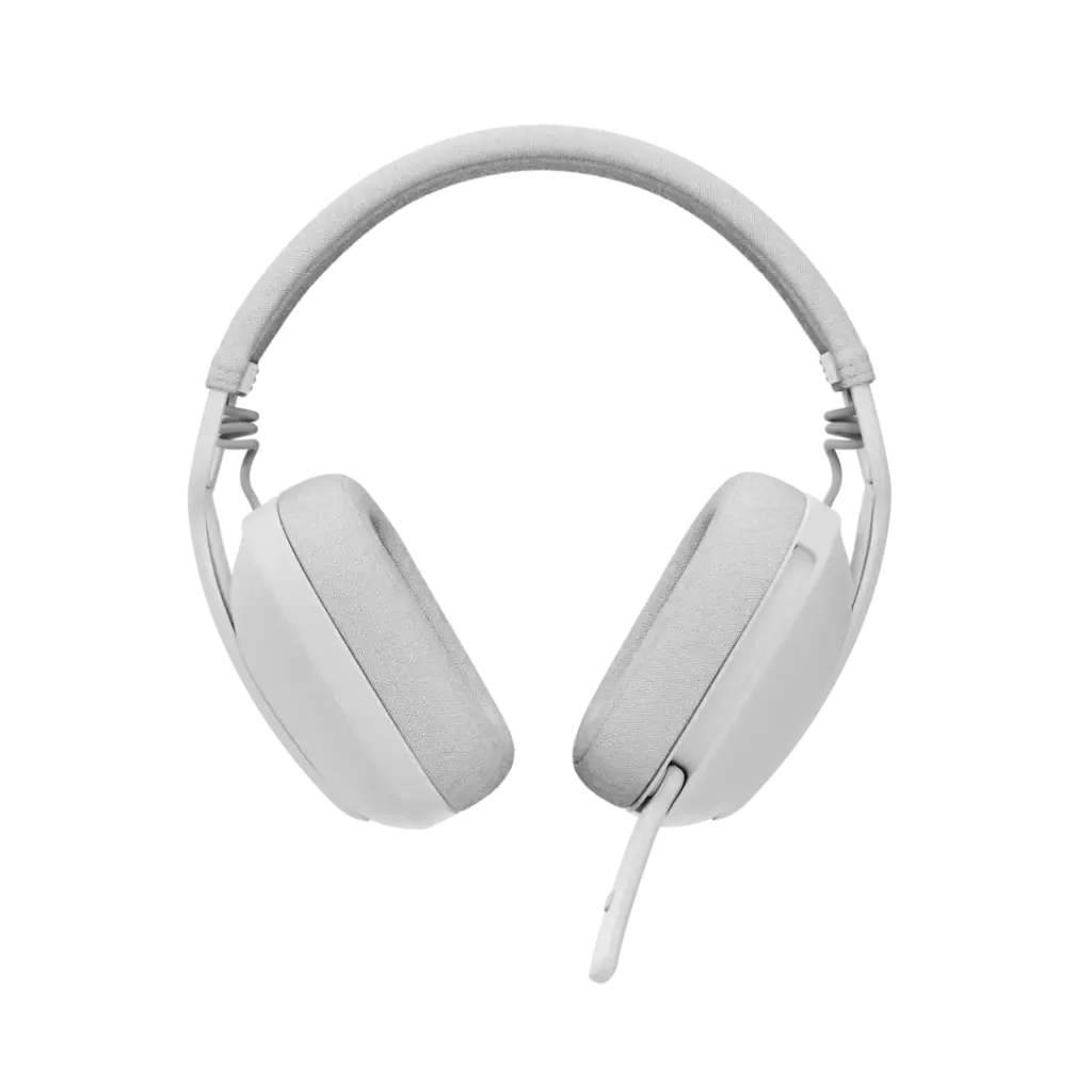 Logitech Zone Vibe 100 Lightweight Wireless Over-Ear Headphones with Noise-Cancelling Microphone - Off White