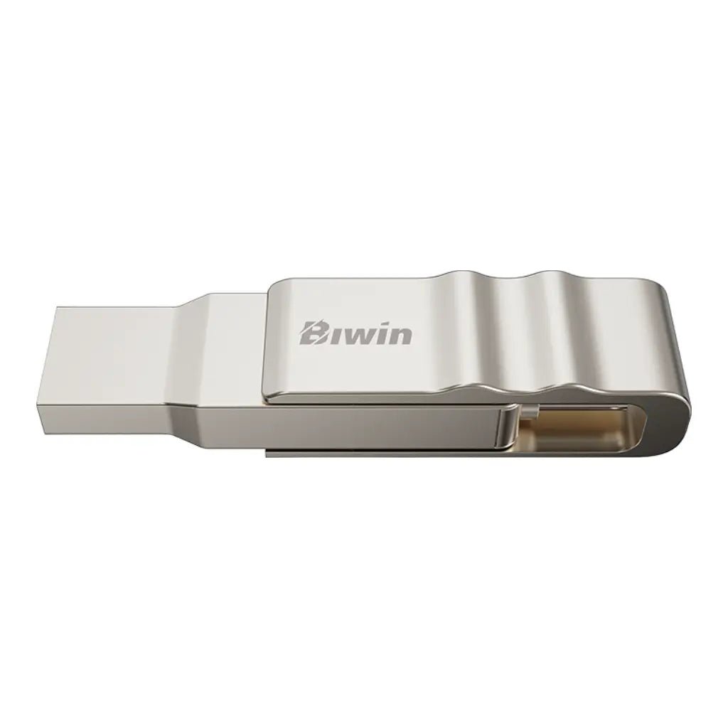 Biwin UD150 32GB Dual Port USB Flash Drive with Type-A and Type-C Connectors and 360° Swivel Design