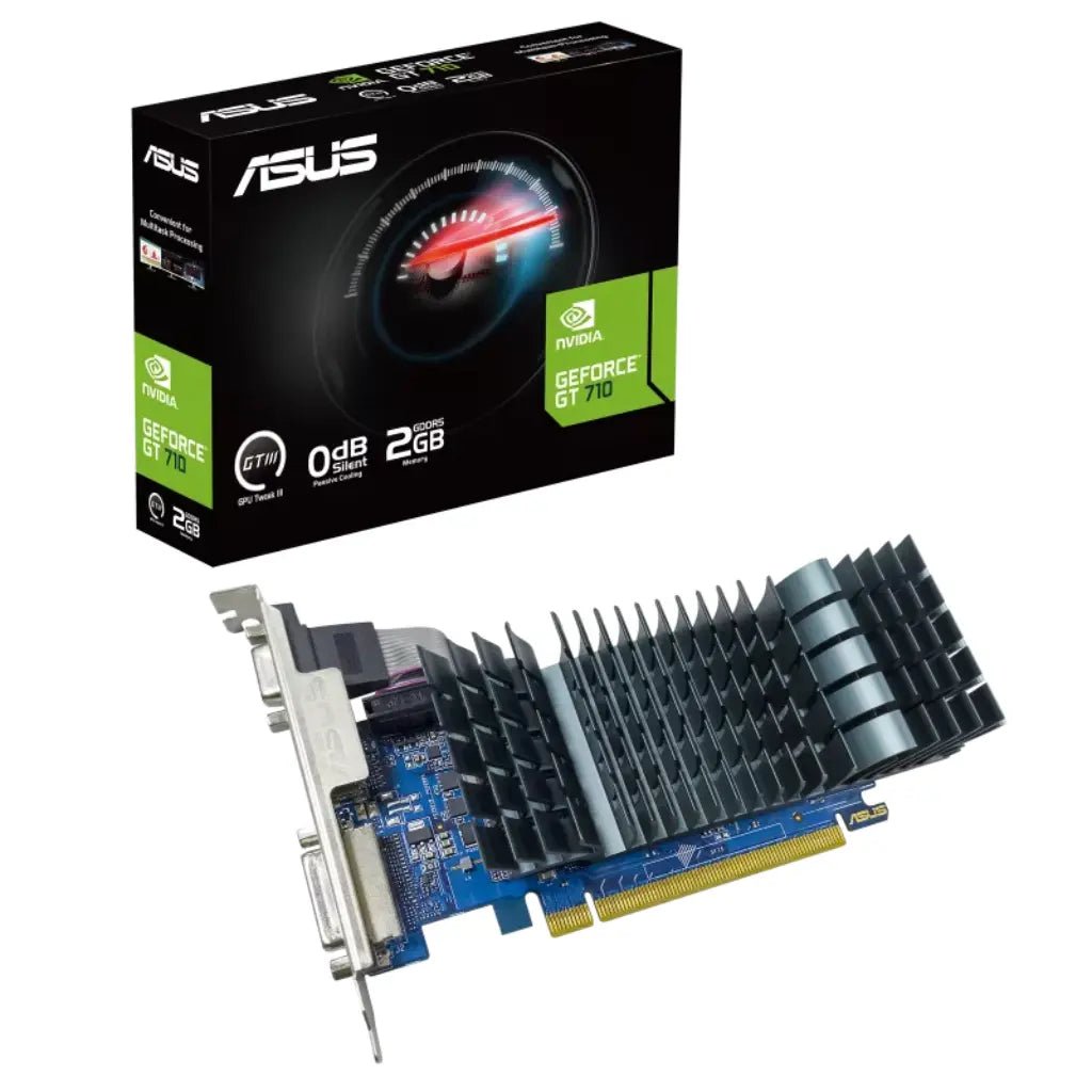 ASUS GeForce GT 710 2GB GDDR5 Low Profile Graphics Card for Desktop PCs