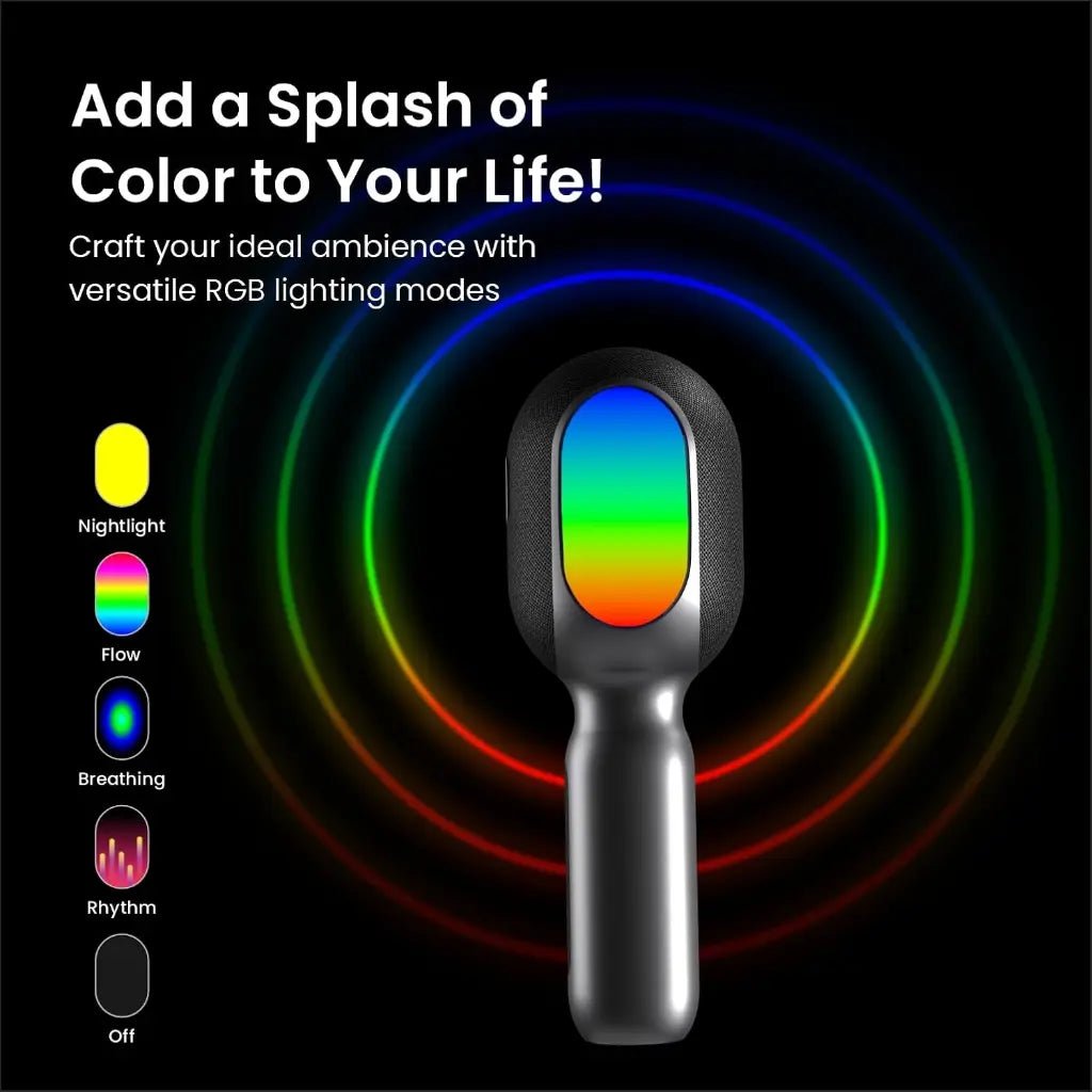 Portronics Dash 2 Wireless Karaoke Microphone with 10W Built-in Speaker (POR 1932)