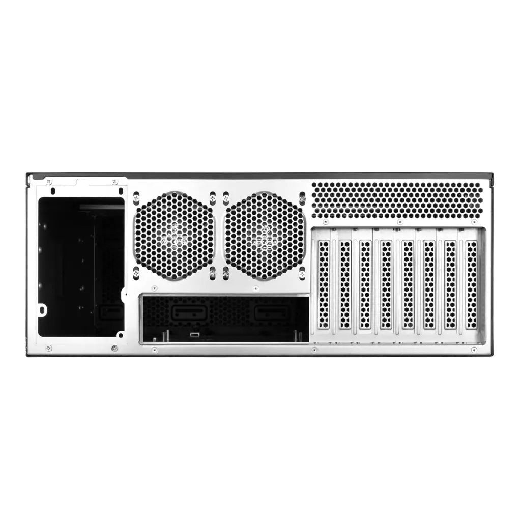 SilverStone RM44 4U Rackmount Server Chassis with 360mm Liquid Cooling Support and Included Rail Kit