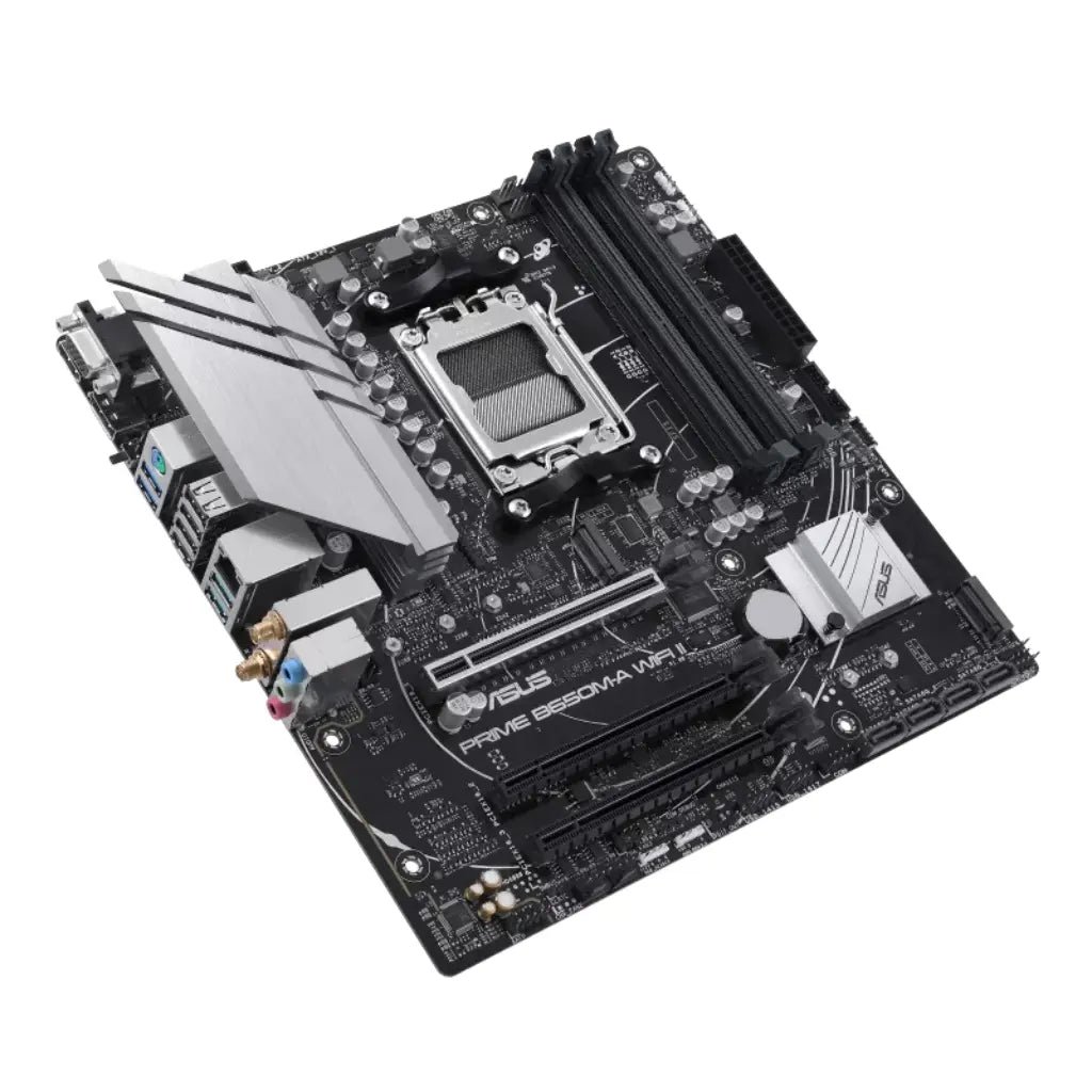 ASUS Prime B650M-A WiFi II AMD AM5 DDR5 Micro-ATX Motherboard with WiFi 6 and PCIe 5.0 Support