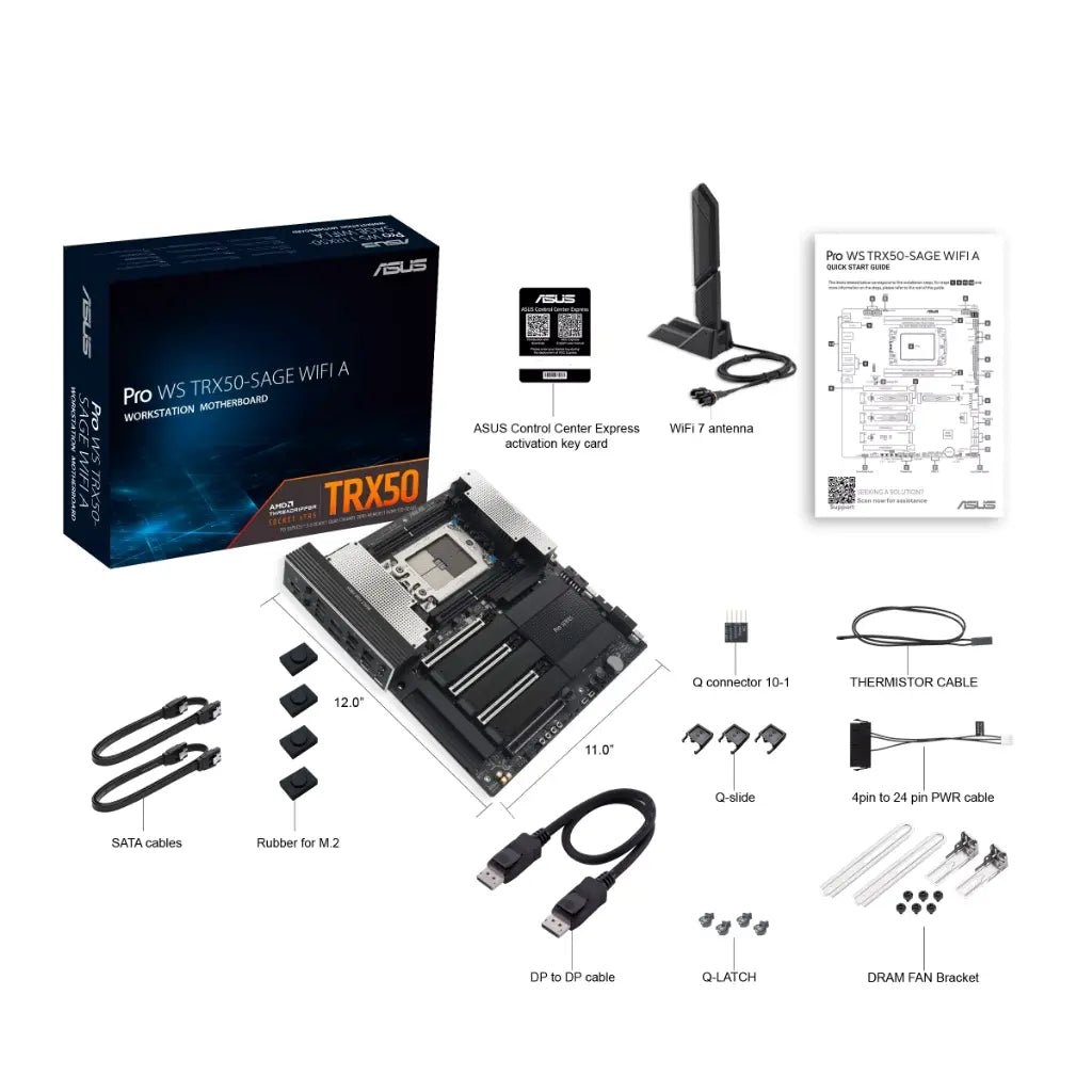 ASUS Pro WS TRX50-SAGE WIFI AMD TRX50 sTR5 SSI CEB Workstation Motherboard