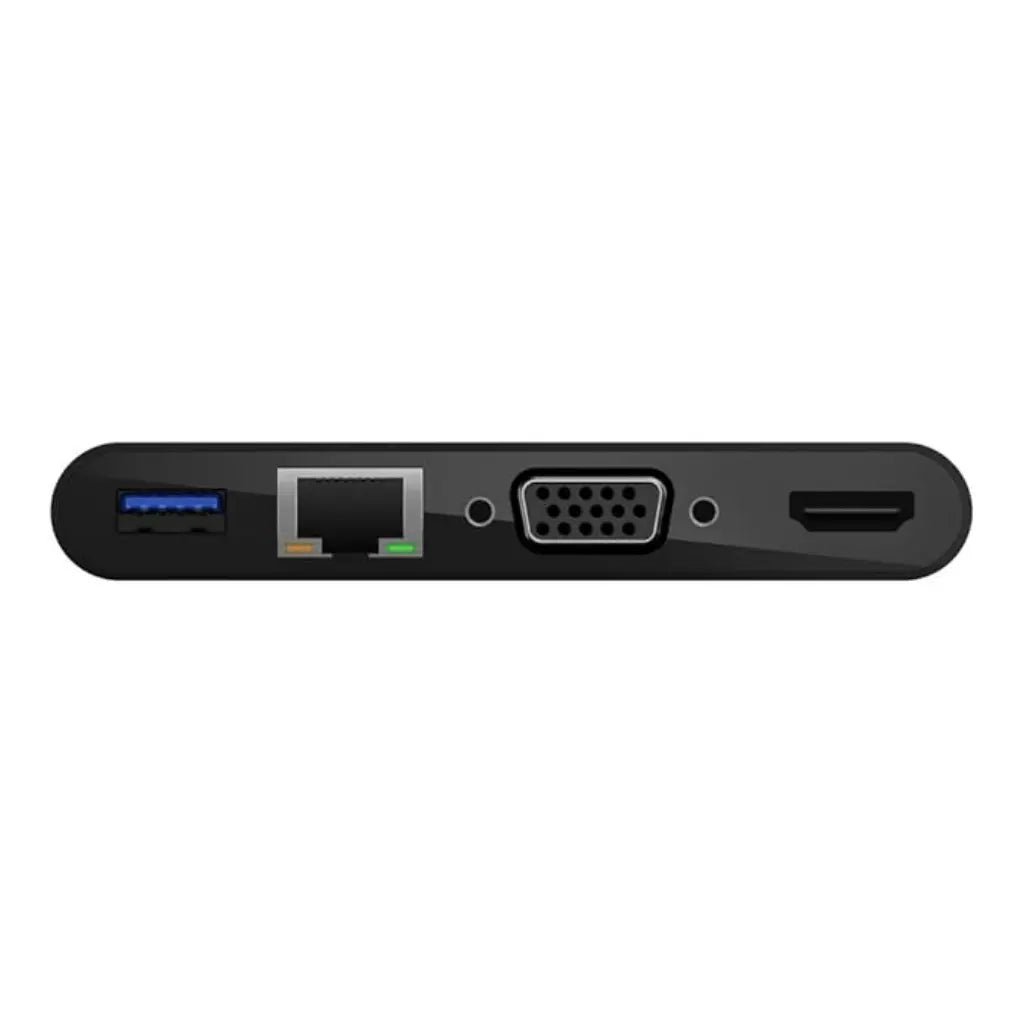 Belkin 100W USB-C Multimedia Hub and Charging Adapter with Integrated Tethered Cable