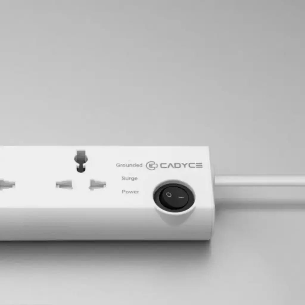 Cadyce CA-4SPS 4-Socket Universal Surge Protector with Child Safety Shutters and Overload Protection