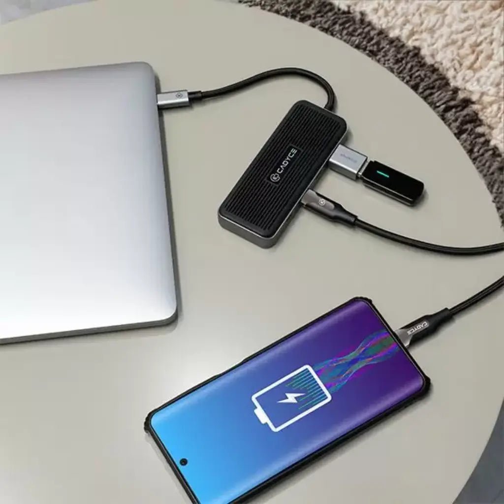 Cadyce CA-CC4H10G USB-C to USB-C 3.1 Gen2 4-Port Data and Charging Hub