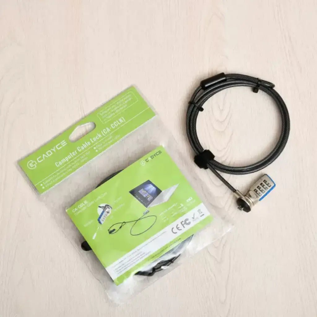 Cadyce CA-CCLK 2m Twisted Steel Laptop Security Cable with 4-Digit Combination Lock