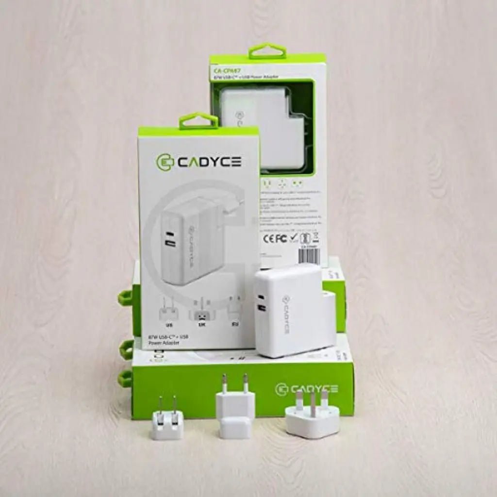 Cadyce CA-CPA87 87W USB-C and USB-A Dual Port Power Adapter