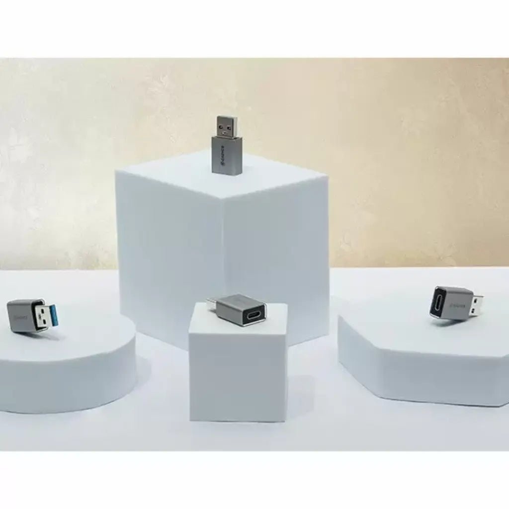 Cadyce CA-UCF USB 3.0 Type-A Male to USB-C Female Adapter - High-Speed Data Transfer Converter