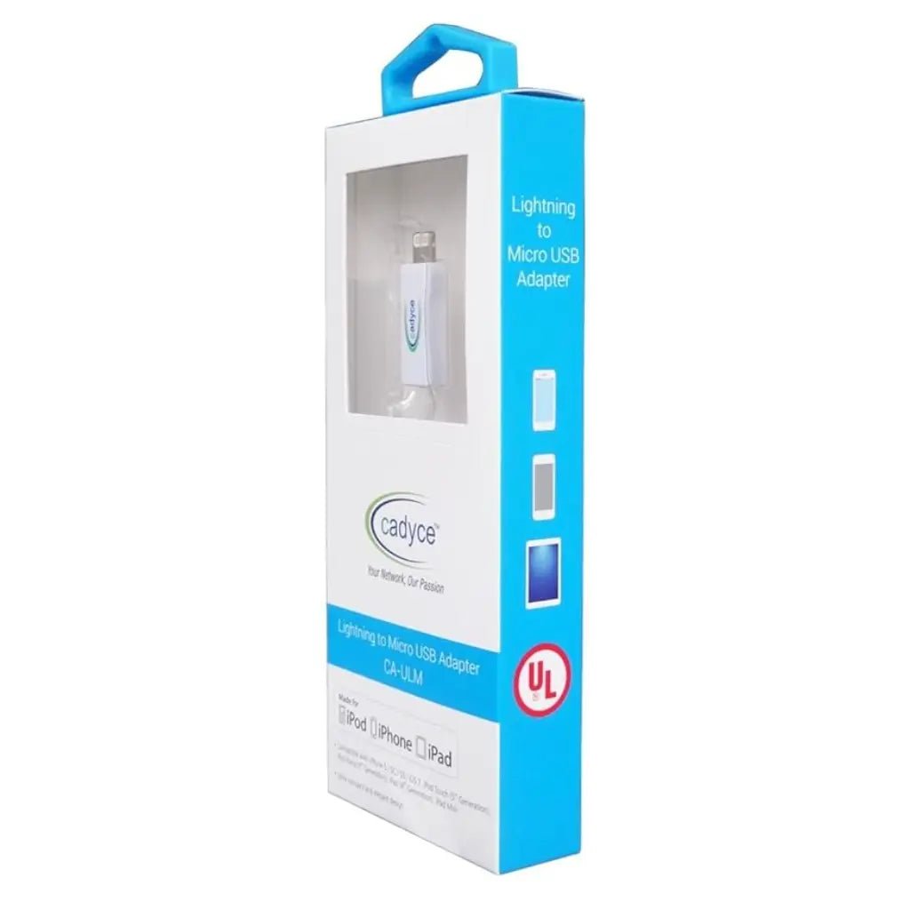 Cadyce CA-ULM Lightning to Micro USB Adapter - High-Speed Data Sync and Charging Connector