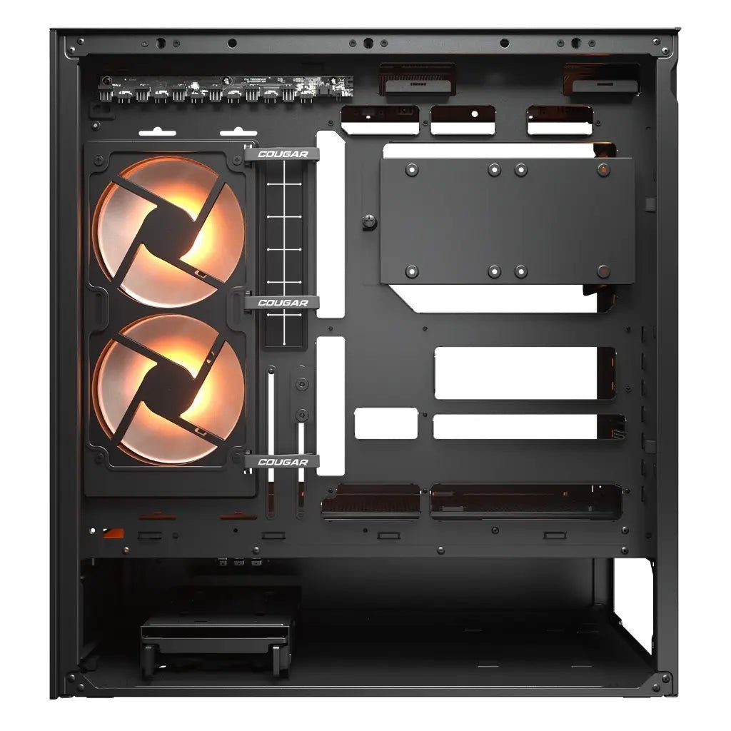 Cougar CFV235 Black ATX Mid-Tower Gaming PC Case with Tempered Glass and Central Floating Ventilation