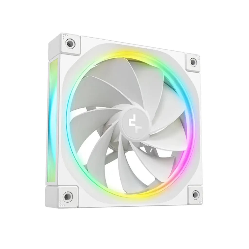 DeepCool FL12R WH 120mm ARGB Reverse Blade PWM Case Fan - 3-Pack White