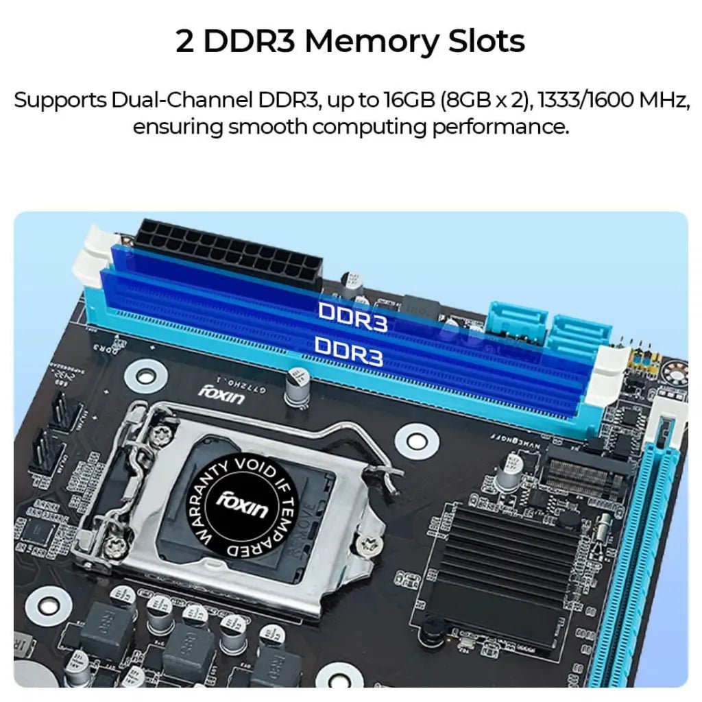 Foxin H81 Prime Intel H81 LGA 1150 Socket DDR3 RAM NVMe NGFF ATX Desktop Motherboard