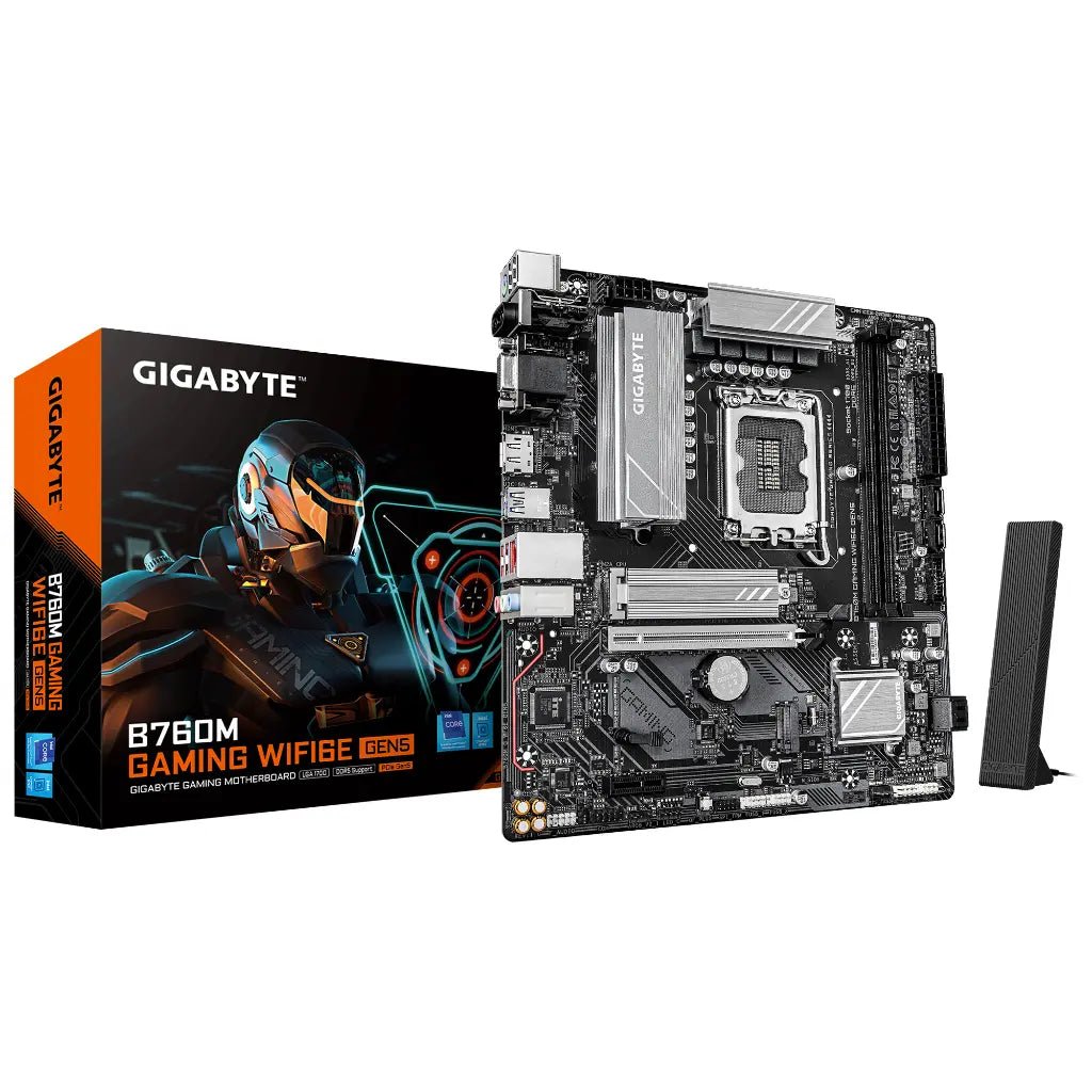 Gigabyte B760M GAMING WIFI 6E Gen5 Intel B760 LGA1700 DDR5 Micro-ATX Motherboard