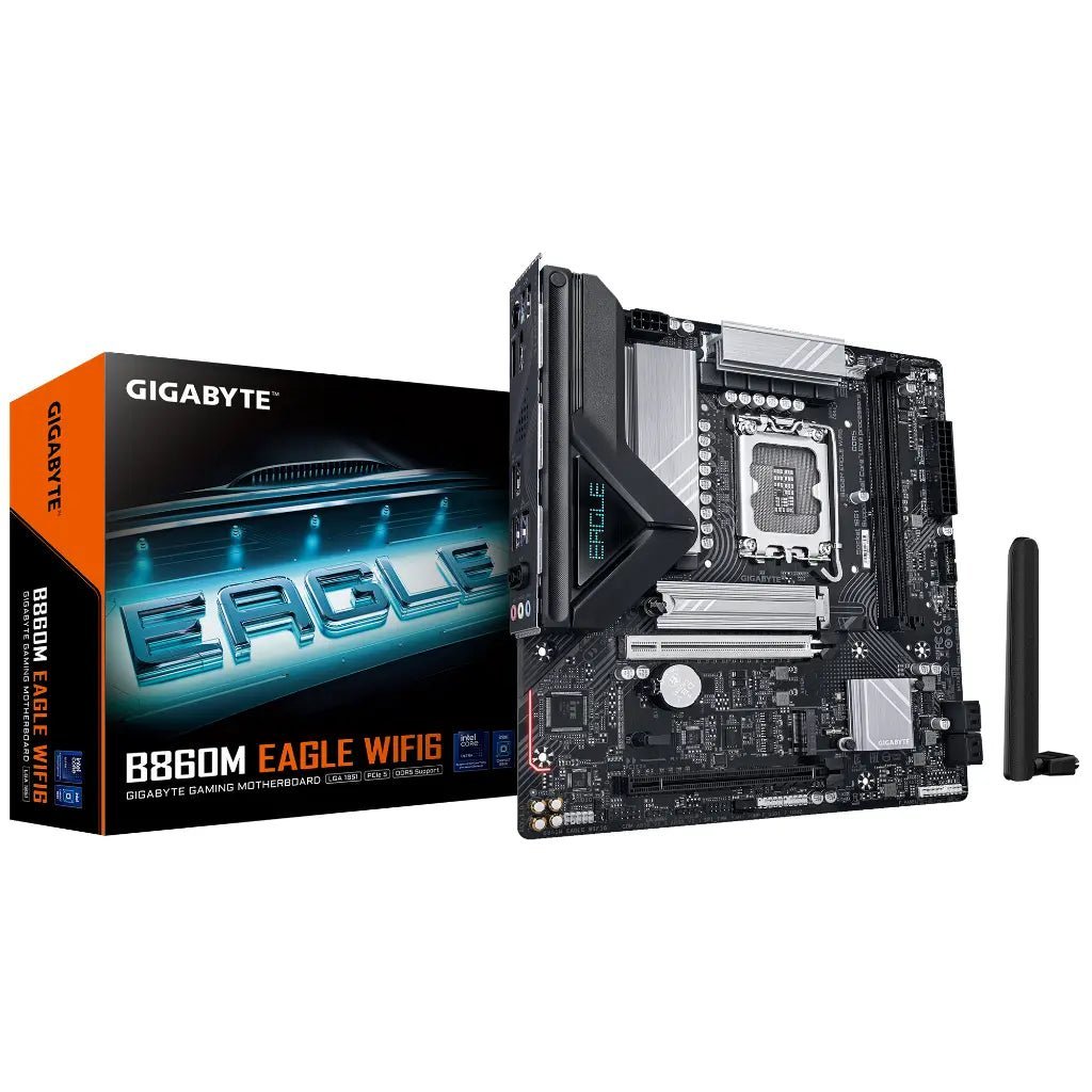 Gigabyte B860M EAGLE WiFi 6 Intel B860 LGA1700 DDR5 Micro-ATX Motherboard for Intel Core Processors
