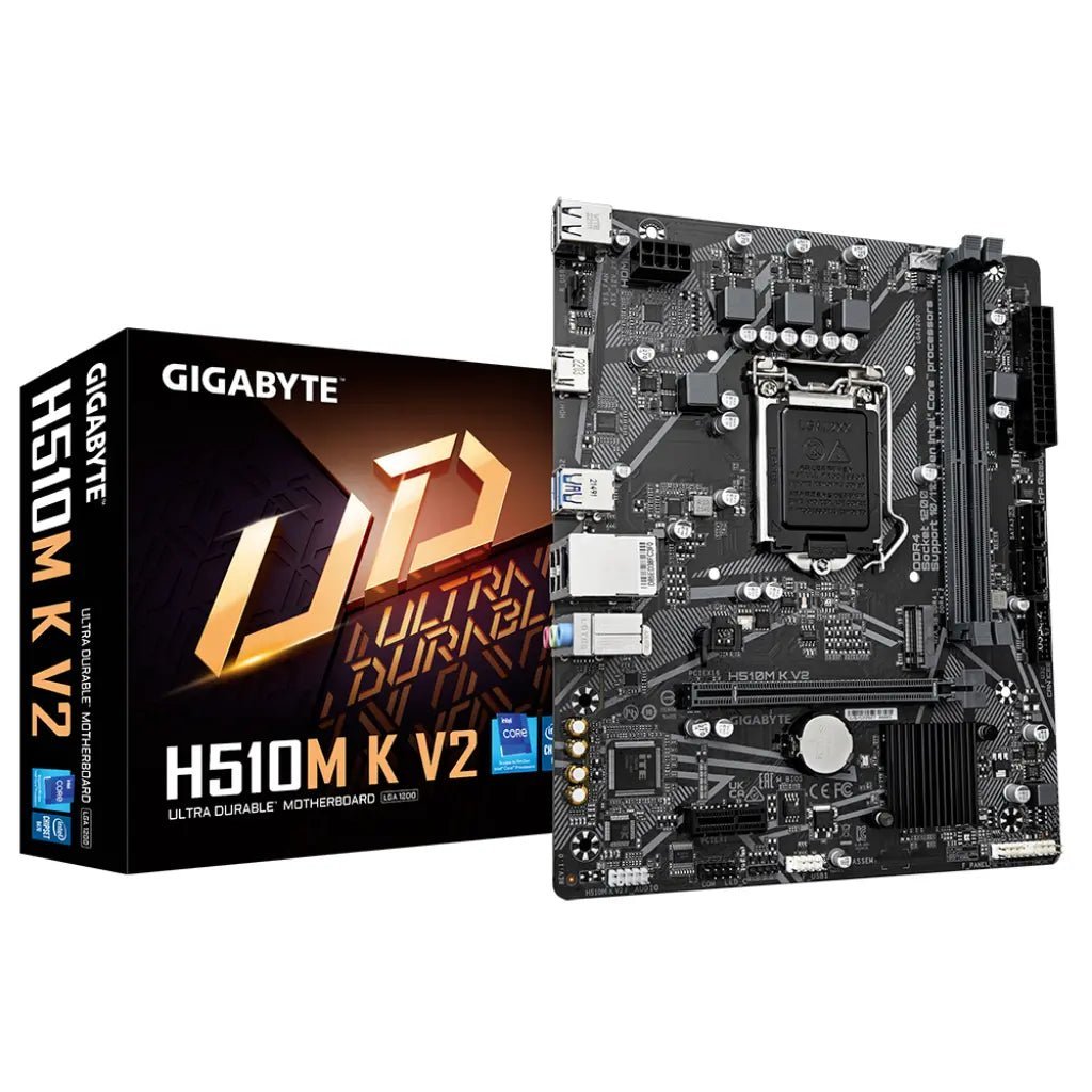 Gigabyte H510M K V2 Intel H510 LGA1200 DDR4 Micro-ATX Motherboard for 10th and 11th Gen Intel Core Processors