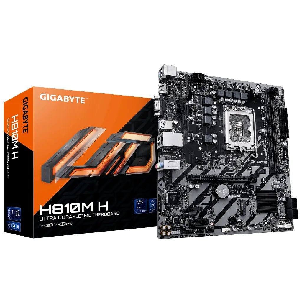 Gigabyte H810M H Intel H810 Chipset LGA1851 Socket DDR5 Micro ATX Motherboard