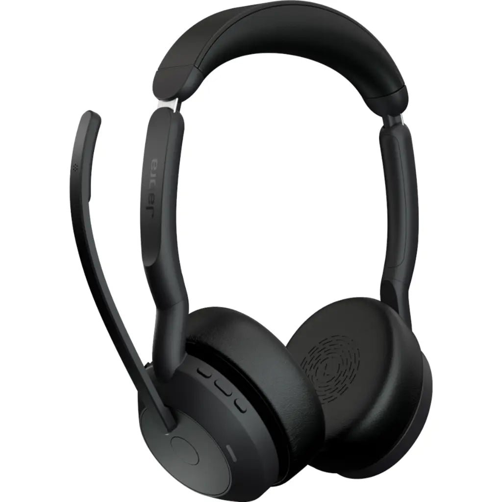 Jabra Evolve2 55 Professional UC Stereo Bluetooth Wireless Headset with Active Noise Cancellation and USB-C Adapter