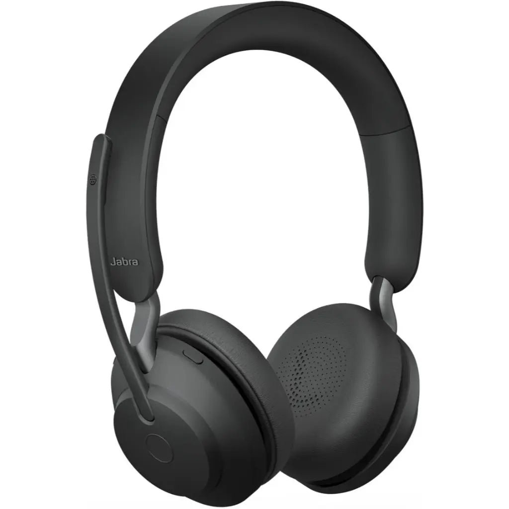 Jabra Evolve2 65 UC Stereo Wireless Headset with USB-A Adapter and 40mm Speakers