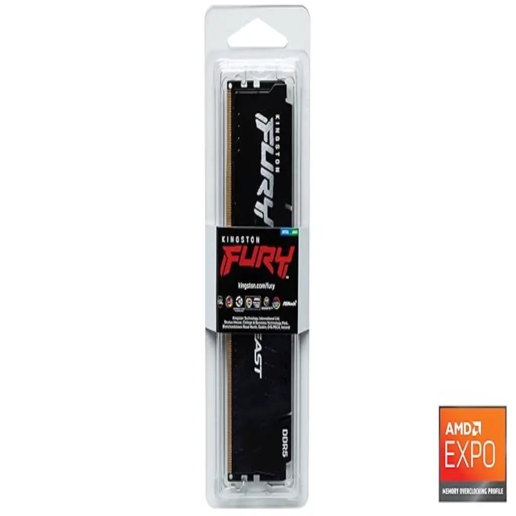 Kingston FURY Beast 32GB (2x16GB) DDR5 6000MHz CL36 Desktop Memory Kit