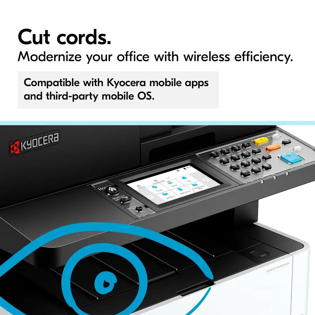 Kyocera ECOSYS MA4000wifx Wireless A4 Monochrome Multifunction Laser Printer with Duplex Printing and Fax