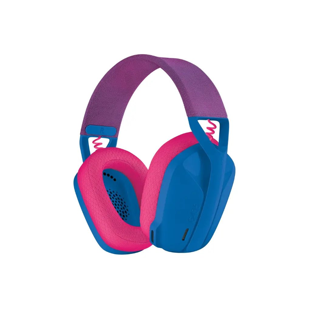Logitech G435 LIGHTSPEED Wireless and Bluetooth Gaming Headset with 18-Hour Battery Life - Blue and Raspberry