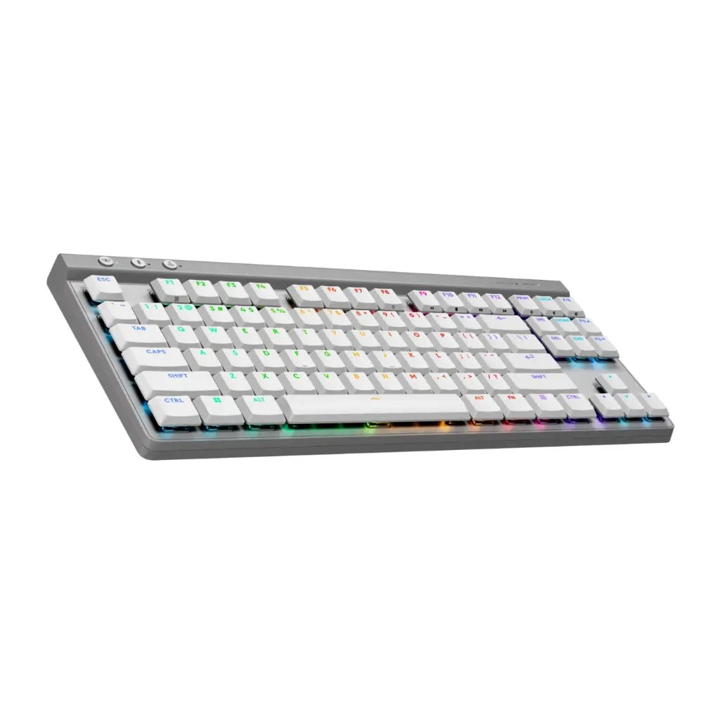 Logitech G515 LIGHTSPEED TKL Wireless Low-Profile Mechanical Gaming Keyboard with LIGHTSYNC RGB - White