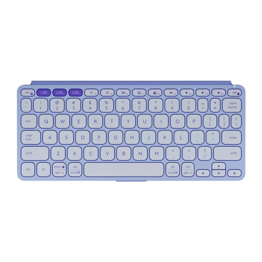 Logitech Keys-To-Go 2 Ultra-Portable Universal Wireless Bluetooth Keyboard with Protective Cover - Lilac