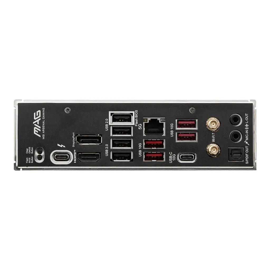MSI MAG B860 TOMAHAWK WIFI Intel B860 LGA 1851 DDR5 ATX Motherboard with Wi-Fi 7 - High Performance Gaming Motherboard