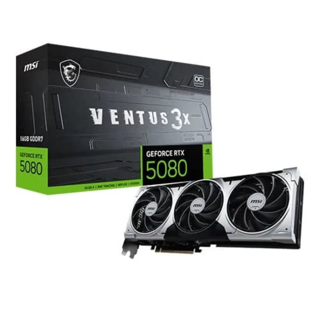 MSI Ventus 3X OC Plus NVIDIA GeForce RTX 5080 16GB GDDR7 Gaming Graphics Card