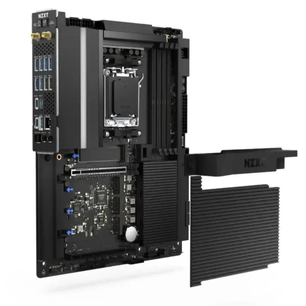 NZXT N9 X870E ATX DDR5 Wi-Fi 7 Full Cover RGB Gaming Motherboard for AMD Ryzen Processors