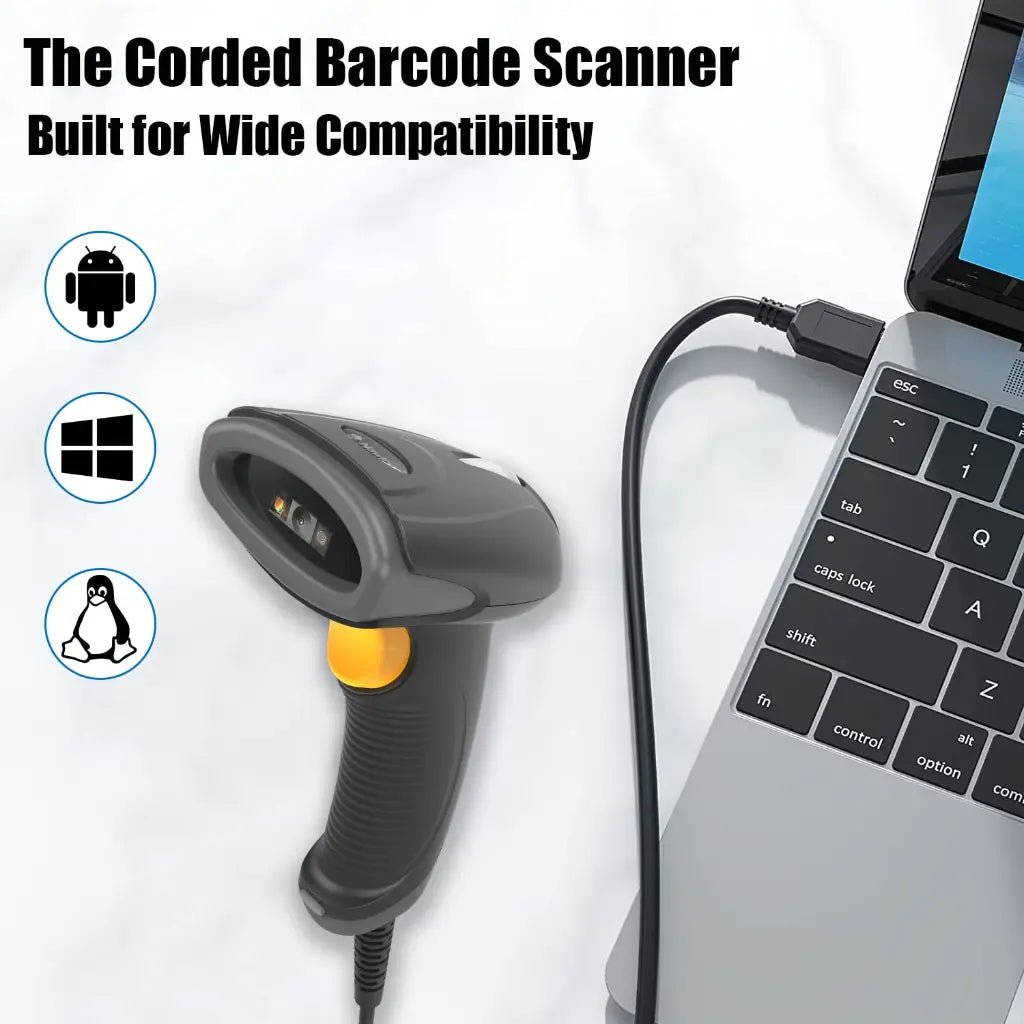 Newland HR2081-S0 Handheld 2D CMOS USB Barcode Scanner - IP42 Rated High-Performance