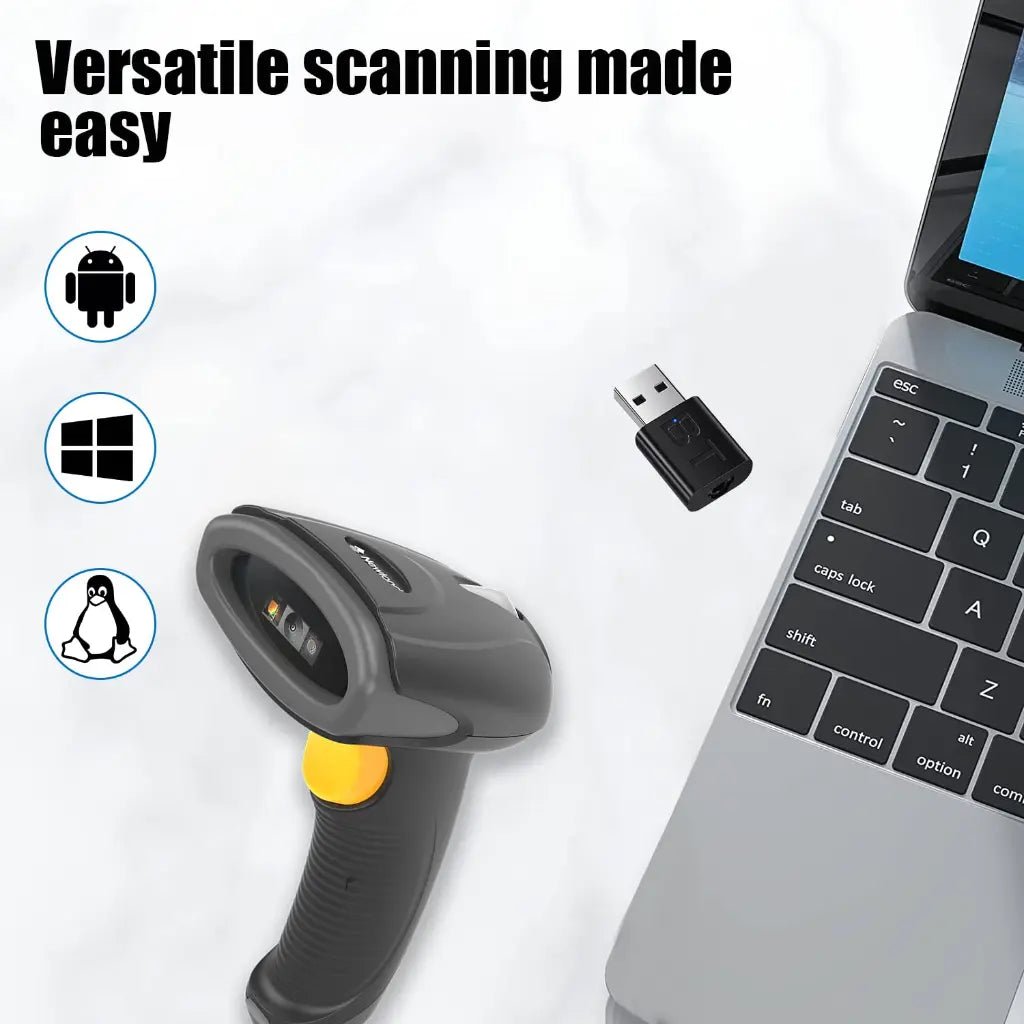 Newland HR2081-BT Wireless 2D Barcode Scanner with Bluetooth 5.0 Connectivity